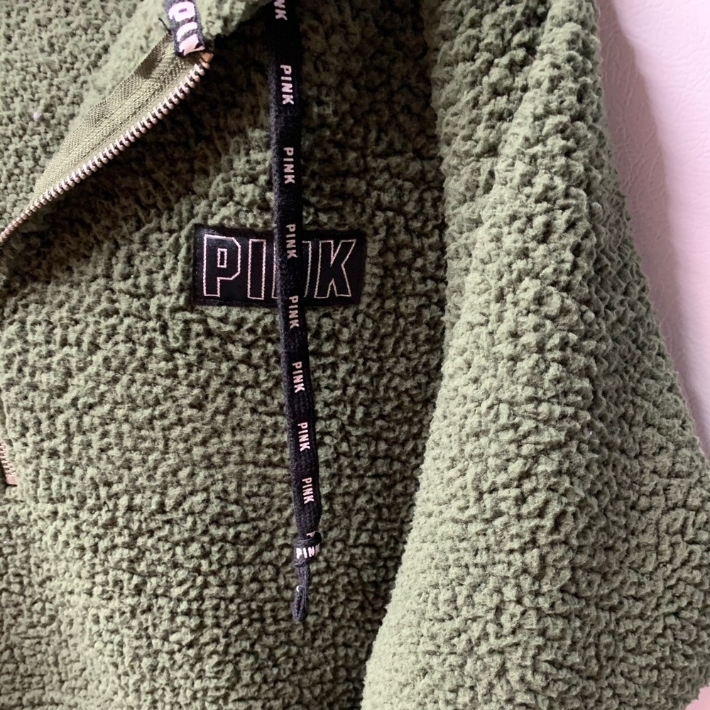 Warm hunter green sherpa - Picture 3 of 4